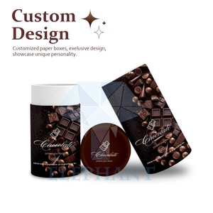 Custom High Quality Flat Open Circle-Shaped Paper Round Tube <b>Box</b> <b>Cardboard</b> Packaging <b>for</b> Cookie Cake Candy Chocolate Packaging - Product Image 3