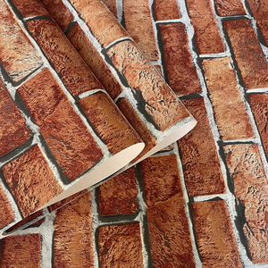 <span class=keywords><strong>Papier</strong></span> <span class=keywords><strong>peint</strong></span> 3D réaliste à texture <span class=keywords><strong>brique</strong></span> pour la décoration murale de la maison Gaufrage PVC Autres papiers peints/panneaux muraux - Product Image 4