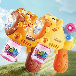 Máquina de pistola de burbujas de espuma de copo de nieve de unicornio de ardilla Máquina de soplado de burbujas de sonido de luz Led completamente automática - Product Image 1