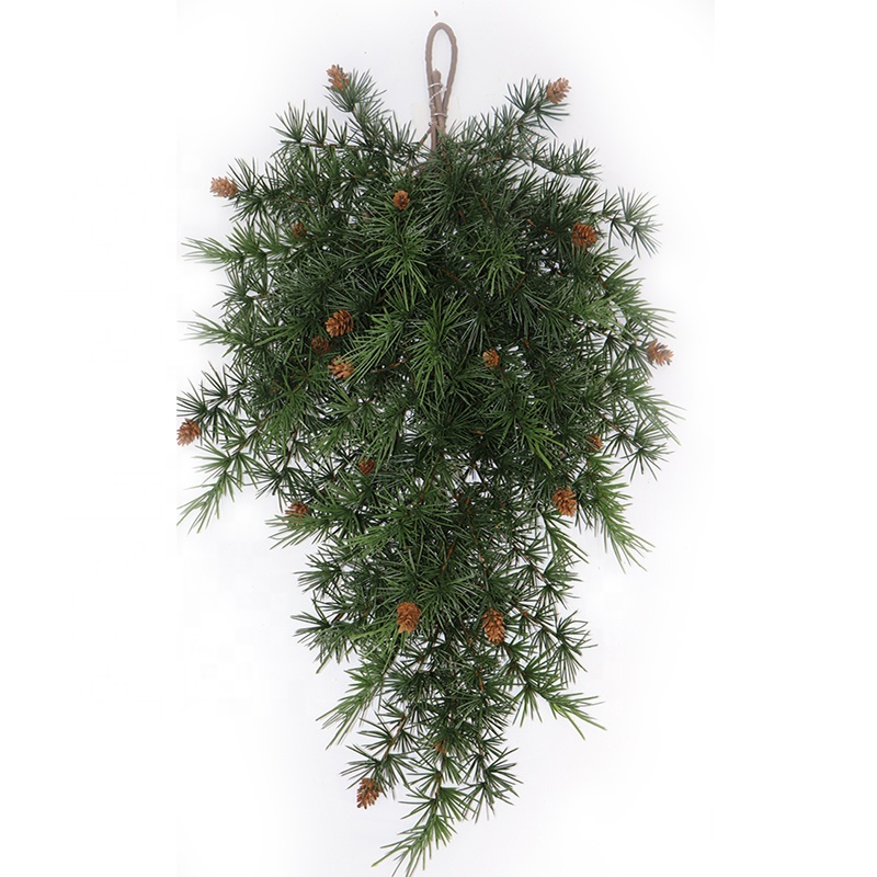 Christmas Wall Decoration Artificial Hanging Ornament Wreath Door Teardrop Garland Swag