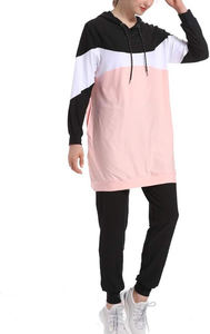 Ropa Deportiva Islámica para Mujer, Modelo 2026, Cuello Redondo, Traje Deportivo Musulmán, Servicio OEM, Felpa, Tallas Grandes, Casual, Bordado Corto - Product Image 5