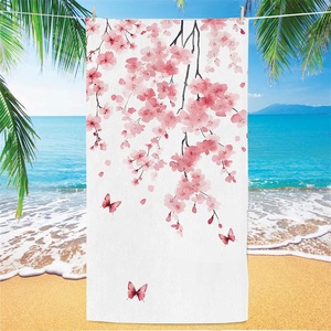 Toalla <span class=keywords><strong>de</strong></span> <span class=keywords><strong>playa</strong></span> <span class=keywords><strong>de</strong></span> microfibra grande con estampado floral y protección solar <span class=keywords><strong>para</strong></span> vacaciones en la <span class=keywords><strong>playa</strong></span>, uso transfronterizo, no atrae la atención. - Product Image 1