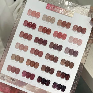 2025 nouvelle glace Transparent mode blanc Litchi lait pêche 24 couleurs Transparent ongles huile Gel ensemble pour automne et hiver salon de manucure - Product Image 1