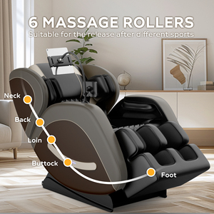 Best Seller 3D Shiatsu <b>Chair</b> <b>Zero</b> <b>Gravity</b> Back Heating Tablet Control Recliner for Home & Office 608-A1 Vending Massag - Product Image 4