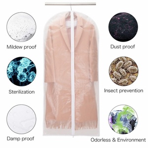 Fashionable <b>Plastic</b> PEVA Garment <b>Bag</b> Dustproof Cover <b>for</b> Closet Clothes Storage Hot Factory <b>Sale</b> Dust Cover <b>for</b> Suits - Product Image 4