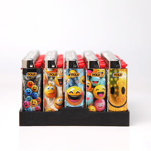 Encendedor de gas recargable de plástico para cigarrillos, diseño gráfico 2026, de fábrica OEM con 30 años de experiencia, para fumar - Product Image 1