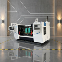 Machine-outils CNC fabriquée en Chine, tour à entraînement central, double système d'opération pour le tournage et le chanfreinage des rouleaux à double extrémité