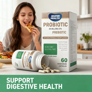 ओएम/ओडम प्रोबायोटिक कैप्सूल 50 बिलियन cfu सेब पॉलीफेनोल्स अनानास फल निकालने से पाचन प्रतिरक्षा समर्थन 60 को बढ़ावा देता है - Product Image 3