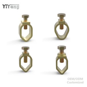 Yiyang 2024 Trái Đất que kẹp nối đồng thau mặt đất que kẹp khớp nối U Bolt clip cho chống sét và hệ thống tiếp đất - Product Image 2