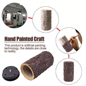 Vườn Nhân Tạo Gỗ Gốc Cây Đèn Hình Đèn Ngoài Trời Năng Lượng Mặt Trời Đèn Trang Trí - Product Image 4