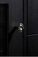Poignée de meuble en laiton massif nickel mat de forme irrégulière, boutons de tiroir ronds pour armoire, vente chaude