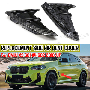 Nueva cubierta de fibra de carbono para la rejilla de ventilación lateral, estilo MP, para BMW X3 G01 X4 G02 2018 en adelante, embellecedor para la entrada de aire del coche. - Product Image 1