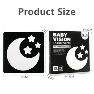 Kartu Stimulasi Visual Kontras Tinggi untuk Pembelajaran Kognitif, Mainan Edukasi Sensorik Montessori dari Kertas untuk Anak Laki-laki dan Perempuan - Product Image 6