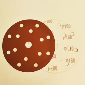 Disque abrasif à crochet et boucle en oxyde d'aluminium pour meubles en bois Abrasif durable 60-120 # Grit <span class=keywords><strong>2</strong></span> "-9" Sizes - Product Image 1