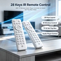 Control Remoto Inalámbrico IR de 11 Teclas con Código Fijo, Control Remoto de Voz para TV, Reemplazo de Plástico ABS para Android TV, OEM ODM Personalizado JCXK