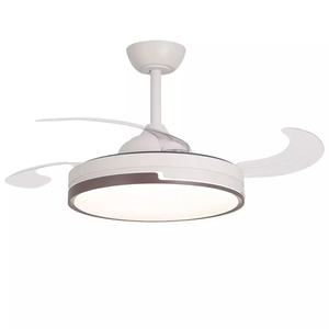 <b>Smart</b> Remote Control 42-inch 3-piece ABS Retractable <b>Fan</b> <b>Ceiling</b>-mounted <b>Ceiling</b> Led 6-speed Adjustable <b>Fan</b> with <b>Ceiling</b> Light - Product Image 1