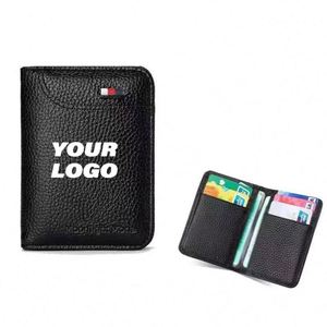 Porte-cartes multifonctionnel fin et portable pour homme, grande capacité, étui de protection, sac, cadeaux promotionnels personnalisés - Product Image 1
