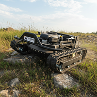 Mesin Pemotong Rumput Otomatis Robot Crawler Kecil dengan Remote Control, Pisau Pemotong Rumput untuk Pertanian, Sederhana, Komersial, Harga Terjangkau