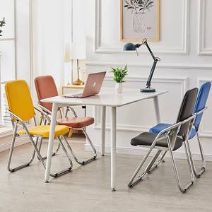 Chaise pliante Al avec structure métallique, chaise de bureau pliable, chaise d'étude à domicile, utilisation publique - Product Image 3