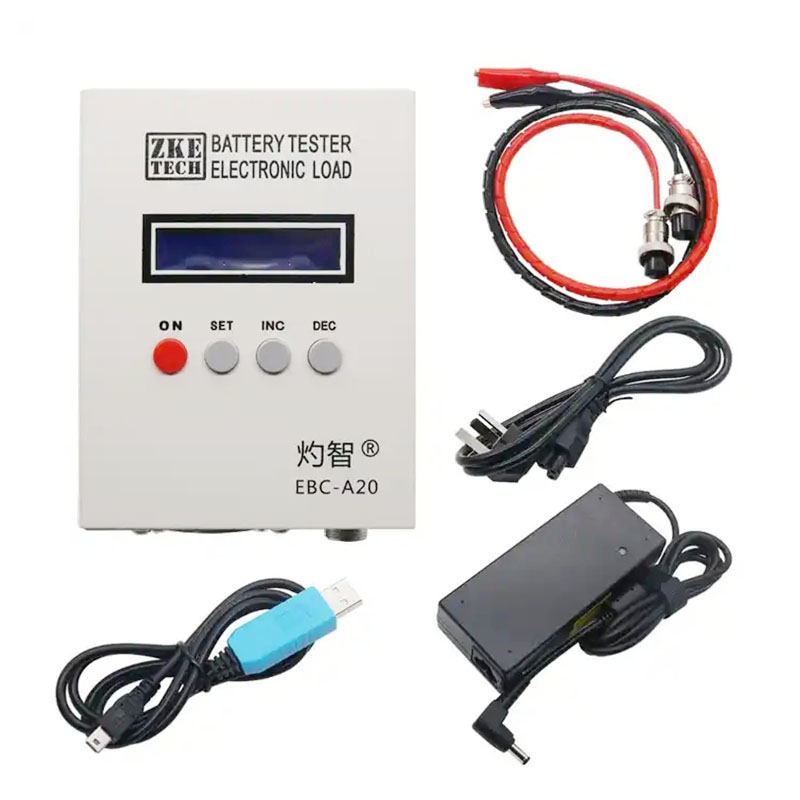 Zketech EBC-A20 Akü Test Cihazı - 5A Şarj, 20A Deşarj 15x18cm