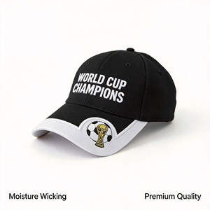 Professional Custom Adjustable Fans Embroidery Football Baseball Soccer Caps - Product Image 1