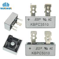 Pont redresseur à diodes monophasé KBPC1510 KBPC2510 KBPC3510 KBPC5010 15A 25A 35A 50A 1000V pour alimentation électrique