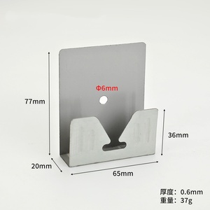 Modern Dart-Shaped Steel Light Gray Smart Mirror <b>Hook</b> <b>Clip</b> Easy Installation Bathroom Cabinet Backside <b>Hook</b> Wall Mounting - Product Image 4