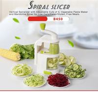 Nieuwe Aankomst Afneembare Messpiralisator Groentenoedel En Courgette Spaghettimaker Voor Salade Premium Fruit-En Groentegereedschap