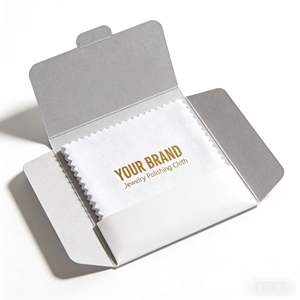 Premium Kararma Önleyici Mikrofiber Parlatma Bezi Özel Markalı Gümüş ve Altın Temizleme Bezi - Product Image 2