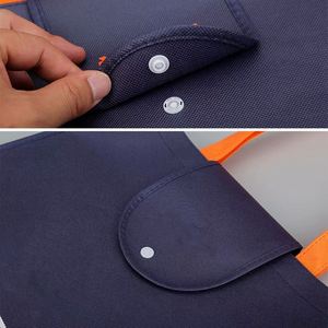 Sac de courses réutilisable et pliable personnalisé avec logo, faible MOQ, pour supermarché, sac fourre-tout non tissé avec pochette - Product Image 3