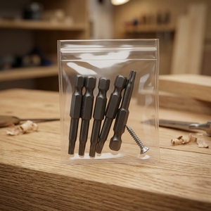 Juego de 5 puntas de destornillador Torx T20 de 1/4 de pulgada con vástago hexagonal, de seguridad, para destornillador eléctrico, de acero de alta aleación S2 - Product Image 3