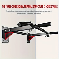 Barre de traction réglable pour porte, capacité 440 lb, sans perçage, avec verrouillage automatique, pour entraînement de force du haut du corps, salle de sport à domicile