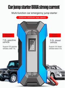 <span class=keywords><strong>Amazon</strong></span> Auto ABS Batería de carga de encendido Arrancador de coche con Banco de energía y monitor de presión de neumáticos Dispositivo de arranque de emergencia - Product Image 4