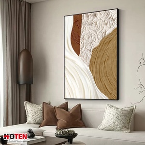 <span class=keywords><strong>Peinture</strong></span> à l'huile abstraite moderne faite à la main <span class=keywords><strong>sur</strong></span> <span class=keywords><strong>toile</strong></span> Art mural floral de décoration de la maison - Product Image 3