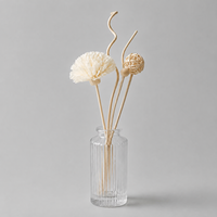 Diffuseur de parfum d'ambiance en bois de Sola, fleur d'œillet de 6 cm, fait main, vente en gros, direct usine, OEM