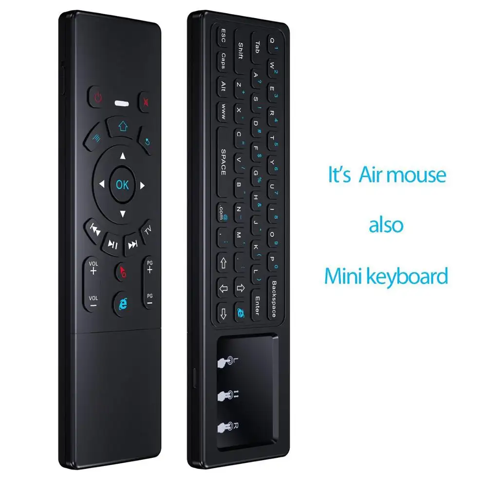 2.4 Ghz Air Mouse T6 Blacklight Touchpad Wireless Keyboard Voor Pc/Android Tv Box/Gaming