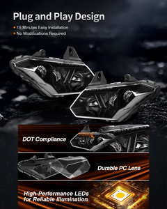 Phare LED homologué DOT MS-CAN1718H pour Can-am pour Can Am <span class=keywords><strong>Maverick</strong></span> X3 XDS XRS Max Turbo R ATV 2017-2023, accessoires d'éclairage - Product Image 3