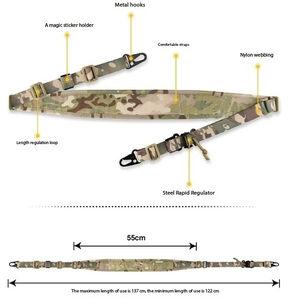 DF916 MK2 Camouflage Tactical Accessories Rope Shoulder Strap Duty Sling Metal <b>Clip</b> <b>Hook</b> Wide Detachable Wide Shoulder Straps - Product Image 6
