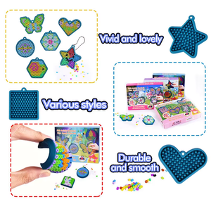 Wholesale Price DIY Activity <b>Kit</b> for Kids Popular Gift 5mm Hama Perler Beads No Ironing Pegboard Easy-to-Make Keychain Fuse EVA - Product Image 6
