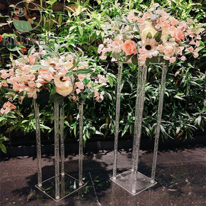 Centros <span class=keywords><strong>de</strong></span> Mesa para Bodas, <span class=keywords><strong>Jarrones</strong></span> Acrílicos Cuadrados Geométricos <span class=keywords><strong>de</strong></span> 80 cm <span class=keywords><strong>de</strong></span> Alto, Soporte para Flores para Decoración <span class=keywords><strong>de</strong></span> Mesas <span class=keywords><strong>de</strong></span> Fiesta - Product Image 4