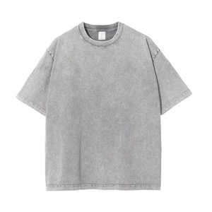 Ready Ship Unisex 100% Cotton Garment <strong>Dye</strong> 250G+420G Oversized T-<strong>Shirt</strong> Shorts Set Men Plus Size Vintage Casual Breathable Quick - Product Image 4