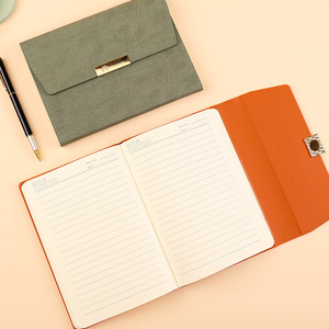 Ensemble cadeau d'affaires élégant en cuir PU bleu avec fermoir doré, papeterie de bureau personnalisée, logo personnalisé, article promotionnel - Product Image 3