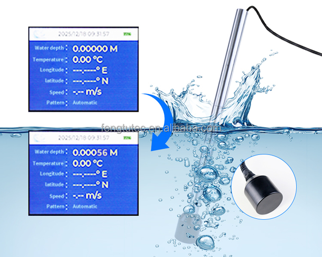 Handheld Ultrasonic Depth Sounder 485 Direct-reading Ultrasonic Depth Sounder Real-time Display of Ultrasonic Detector
