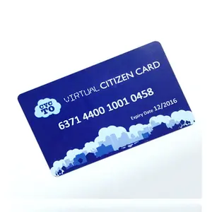 SLE4442-tarjetas de crédito con visa, en blanco, tamaño certificado ISO 7816
