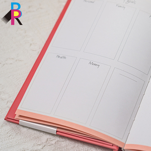 Ensemble de cahiers à couverture rigide durables et recyclés de haute qualité personnalisés pour le planificateur de papeterie de bureau d'école - Product Image 4