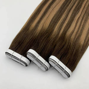 Extensiones de Cabello Largas con Cinta Adhesiva, Extensiones de Cabello Humano con Cinta Adhesiva de Doble Trama, Extensiones de Cabello con Cinta Adhesiva 100% Cabello Europeo Virgen - Product Image 3