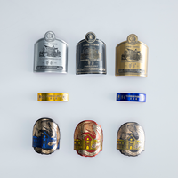 Etiquetas Autoadhesivas Personalizadas de Aluminio en Relieve para Botellas de Bebidas, Whisky y Vino, Resistentes al Agua