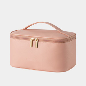 La trousse de toilette de voyage rose en PU la plus à la mode pour femmes - Product Image 1
