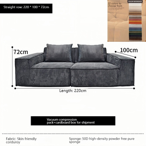 تصميم جديد لفراش مستطيل قابل للتمدد لغرفة المعيشة، مريح وناعم، محشو بالإسفنج المضغوط بالتفريغ، مناسب للفنادق - Product Image 2