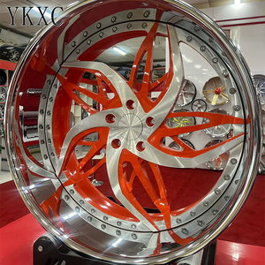 ล้อแม็กซ์แบบฟอร์จ 2 ชิ้น ขอบเว้าลึก สำหรับล้อ Corleone รุ่น Camaro Impala SS Chevy Caprice  5x120 5x112 ขนาด 26 <span class=keywords><strong>24</strong></span> นิ้ว สำหรับล้อแม็กซ์ ACUTO - Product Image 1